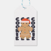 Gingerbread Cookie Christmas Pattern Cadeaulabel (Achterkant)