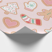 Gingerbread Cookie Delight Pattern Cadeaupapier (Hoek)