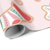 Gingerbread Cookie Delight Pattern Cadeaupapier (Rol Hoek)