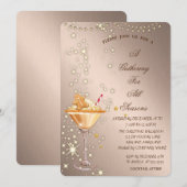 Gingerbread Cookie Drink Roos Gold Alle seizoenen Kaart (Voorkant / Achterkant)