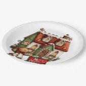 Gingerbread Cookie House  Papieren Bordje (Gekanteld)