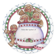 Gingerbread Cookie Jar Label - Uit de keuken van