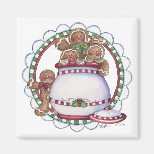 Gingerbread Cookie Jar Magnet Magneet