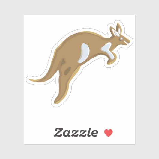 Gingerbread Cookie / Kangoeroe Sticker (Vel)