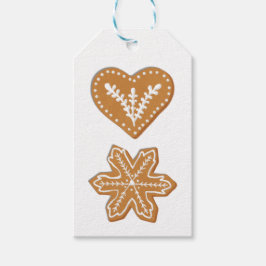 Gingerbread Cookie - kies je eigen achtergrond! Cadeaulabel