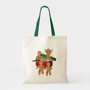 Gingerbread Cookie Mannen Kerstvakantie Schattige Tote Bag
