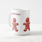 Gingerbread Cookie Mok Aangepaste tekst (Voorkant links)