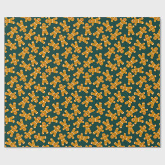 Gingerbread Cookie op groen Cadeaupapier