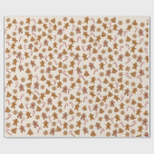 Gingerbread Cookies and Candy Canes Cadeaupapier (Vlak)