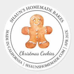 Gingerbread Cookies Bakken Modern label