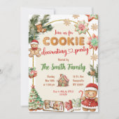 Gingerbread Cookies Decoreren Kerstfeest Kaart (Voorkant)