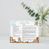 Gingerbread Cookies Kerstrecept Briefkaart (Staand voorkant)