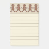 Gingerbread Cookies Keuken Post It Notes (Voorkant)