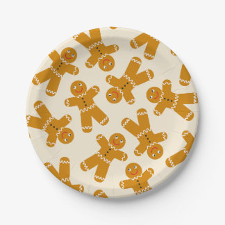 Gingerbread Cookies on cream  Papieren Bordje