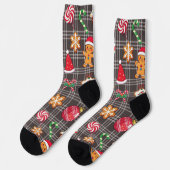 Gingerbread Cookies Socks Christmas Print Socks Sokken (Links)