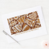 Gingerbread Cookies texte personnalisé autocollant (Enveloppe)