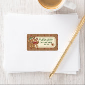 Gingerbread Country Kerst Adresetiketten Etiket (Insitu)
