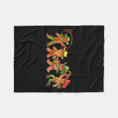 Gingerbread Cowboy Christmas Cookie Baker Western  Fleece Deken (Voorkant (Horizontaal))