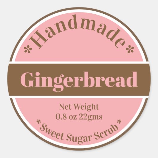 Gingerbread Craft Label (Voorkant)