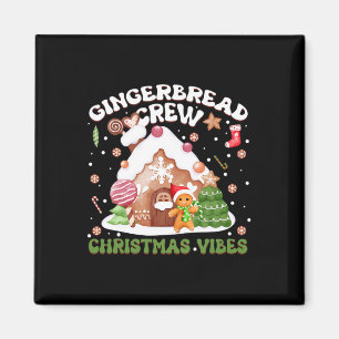 Gingerbread Crew Kerstvibes Gingerbread Family Magneet