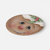 Gingerbread Cutie Vrolijk kerstfeest Papieren Bordje (Gekanteld)