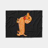 Gingerbread Dachshund Christmas Cute Weiner Dog  Fleece Deken (Voorkant (Horizontaal))