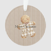 Gingerbread de Noël rayures blanches crème (devant)