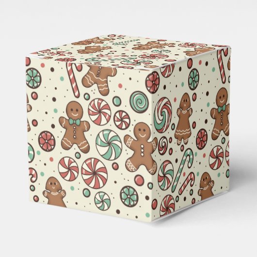 Gingerbread Delight Favor Box Bedankdoosjes (Voorkant Zijde)