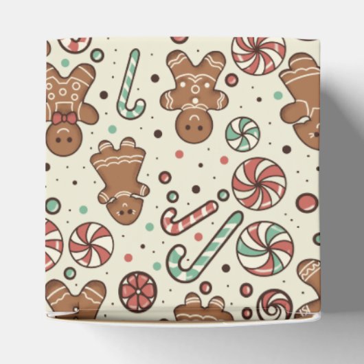 Gingerbread Delight Favor Box Bedankdoosjes (Bovenkant)