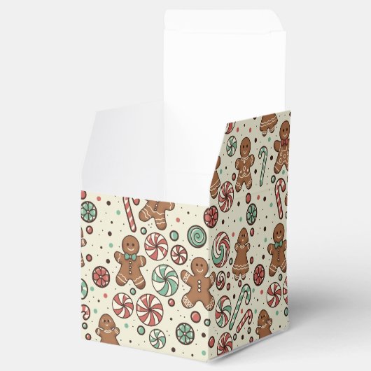Gingerbread Delight Favor Box Bedankdoosjes (Geopend)