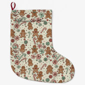 Gingerbread Delight Grote Kerstsok (Voorkant)