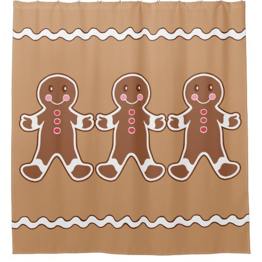 Gingerbread douchegordijn (Voorkant)