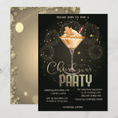 Gingerbread Drink Vuurwerk Kerstbedrijf Kaart (Voorkant / Achterkant)