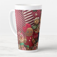Gingerbread famille latte mug