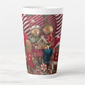 Gingerbread famille latte mug (Devant)