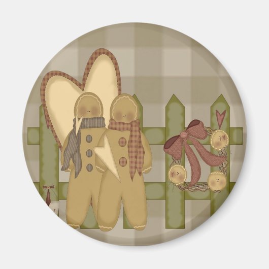 Gingerbread Fence Magneet (Voorkant)