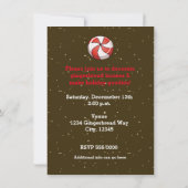 Gingerbread Fête de Noël Invitations (Dos)