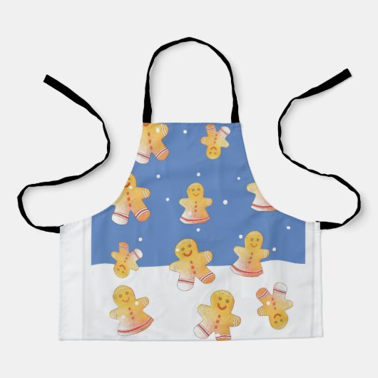 Gingerbread Fun Holiday Apron Schort (Voorkant)