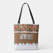 Gingerbread Gepersonaliseerde Canvas tas (Achterkant)