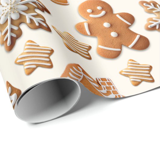 Gingerbread Gift Cadeaupapier (Rol Hoek)
