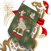 Gingerbread Giraffe/Dove Grote Kerstkous Grote Kerstsok