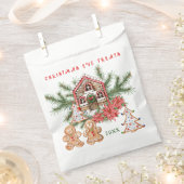 Gingerbread Girl Boy Candy Cane Kerstmis Bedankzakje (Geknipt)