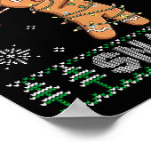 Gingerbread Golf Christmas Cookie Oh Snap Santa Ug Poster (Hoek)