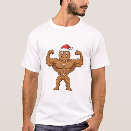 Gingerbread Gym Bro T-shirt (Voorkant)