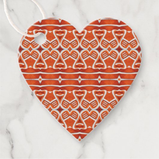 GINGERBREAD Heart Gift Labels (Voorkant)