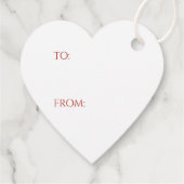GINGERBREAD Heart Gift Labels (Achterkant)