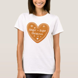 Gingerbread Heart Kerstcadeau T-shirt