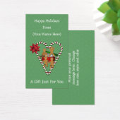 Gingerbread Heren Kerstvakantie Gift Label Visitekaartje (Bureau)