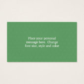 Gingerbread Heren Kerstvakantie Gift Label Visitekaartje (Achterkant)