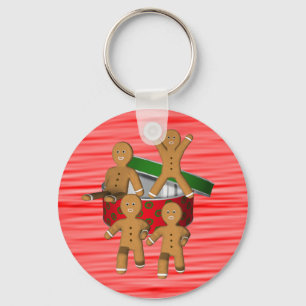 Gingerbread Heren Kerstvakantie Sleutelhanger